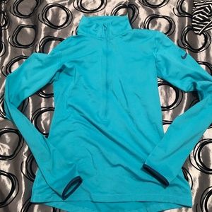 Blue Nike Half Zip Shirt